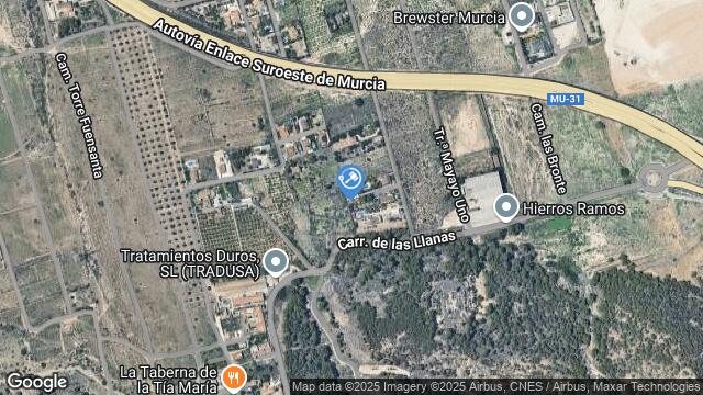 Ubicación de la subastas Subasta de finca rústica en Murcia