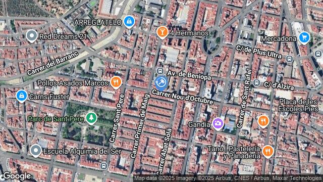 Ubicación de la subastas Subasta de vivienda en GANDIA