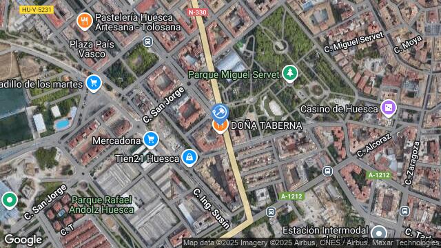 Ubicación de la subastas Subasta de garaje en HUESCA