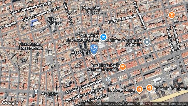 Ubicación de la subastas Subasta de vivienda en NOVELDA