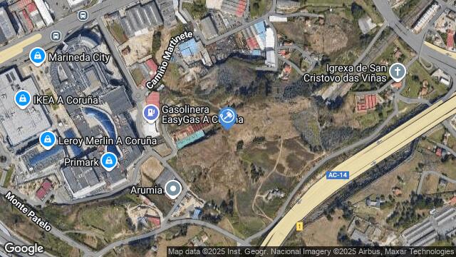 Ubicación de la subastas Subasta de solar en AGRA DAS CASAS