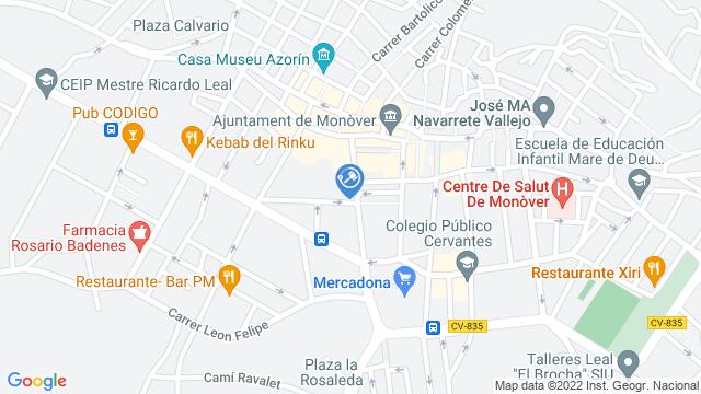 Ubicación de la subastas Subasta de vivienda en MONÓVAR