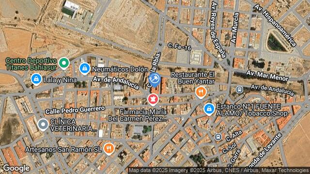 Ubicación de la subastas Subasta de garaje en Fuente Álamo de Murcia