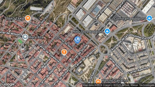 Ubicación de la subastas Subasta de vivienda en BADALONA