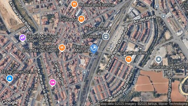 Ubicación de la subastas Subasta de garaje en El Vendrell