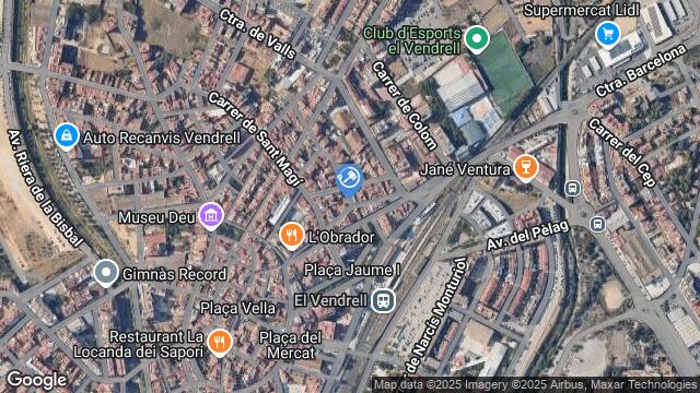 Ubicación de la subastas Subasta de garaje en El Vendrell