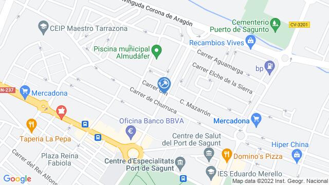 Ubicación de la subastas Subasta de local comercial en SAGUNTO