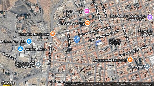 Ubicación de la subastas Subasta de vivienda en NOVELDA