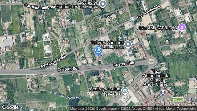 Ubicación de la subastas Subasta de nave industrial en Murcia