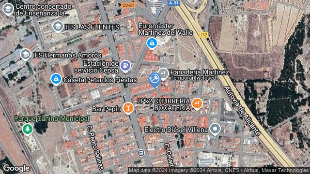 Ubicación de la subasta Subasta de vivienda en VILLENA