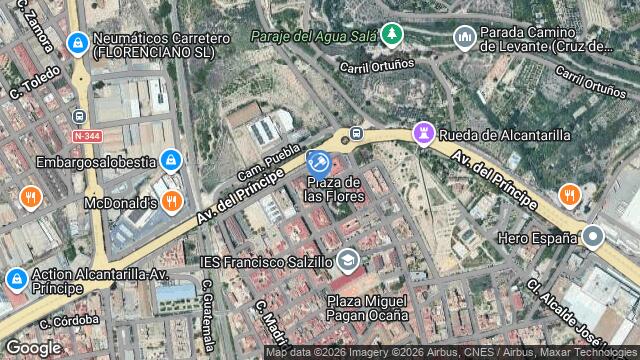Ubicación de la subastas Subasta de vivienda en Alcantarilla