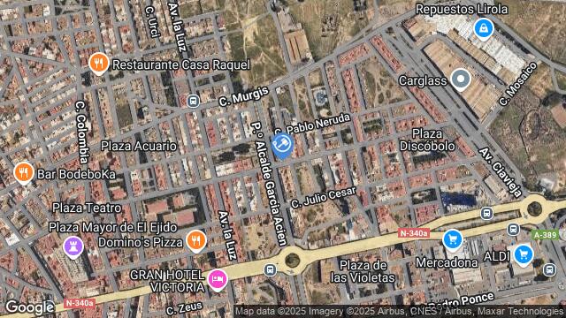 Ubicación de la subastas Subasta de garaje en EL EJIDO