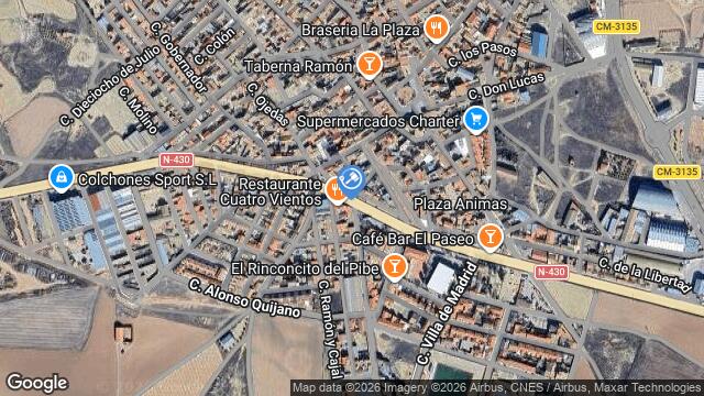 Ubicación de la subastas Subasta de extramuros  ( barrax - albacete) en ALBACETE