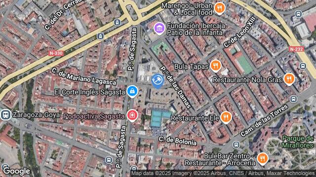 Ubicación de la subastas Subasta de local comercial en ZARAGOZA
