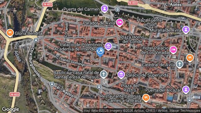 Ubicación de la subastas Subasta de 100% nuda prop.finca 2508  ( santo domingo posadas) en Ávila