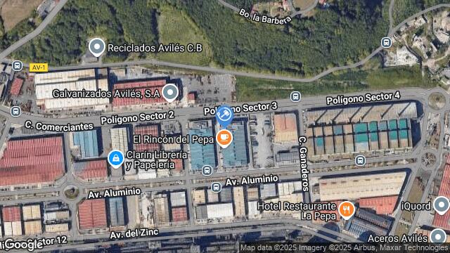 Ubicación de la subastas Subasta de nave industrial en Aviles