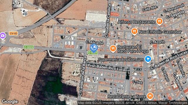 Ubicación de la subastas Subasta de garaje en PINOSO