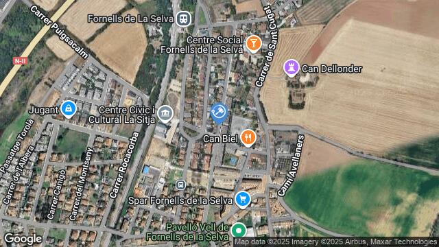 Ubicación de la subastas Subasta de garaje en Fornells de la Selva