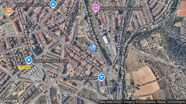 Ubicación de la subastas Subasta de garaje en EL VENDRELL