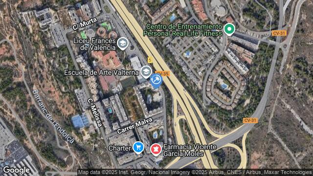 Ubicación de la subastas Subasta de garaje en PATERNA