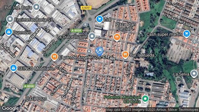 Ubicación de la subastas Subasta de vivienda en CORIA DEL RIO