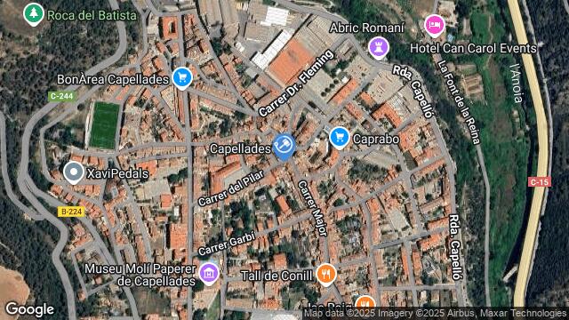 Ubicación de la subastas Subasta de garaje en Capellades
