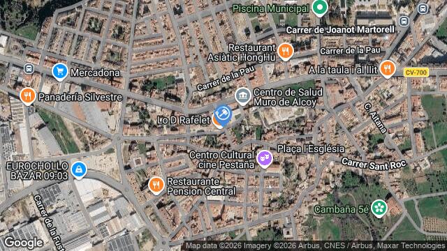Ubicación de la subastas Subasta de finca rústica en MURO DEL ALCOY
