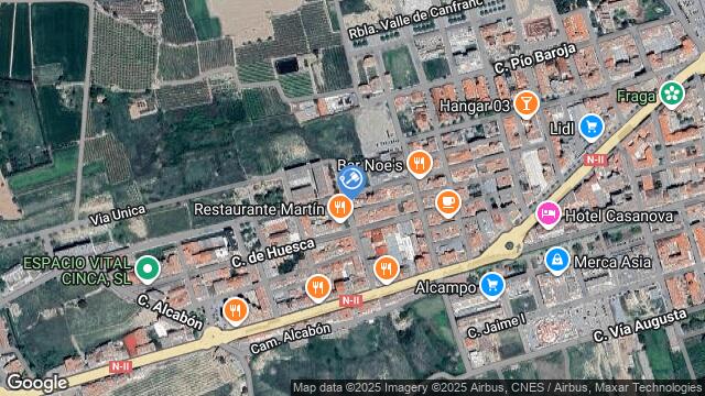 Ubicación de la subastas Subasta de garaje en Fraga