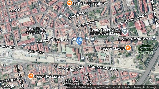 Ubicación de la subastas Subasta de garaje en Murcia