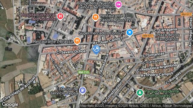 Ubicación de la subastas Subasta de solar en Caravaca de la Cruz