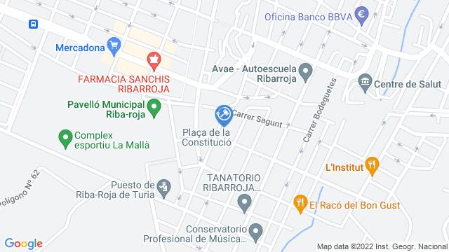 Ubicación de la subastas Subasta de vivienda en RIBAROJA DEL TURIA