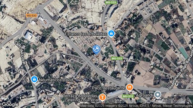 Ubicación de la subastas Subasta de cl partido arboledas en Murcia