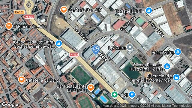 Ubicación de la subastas Subasta de solar en Zafra