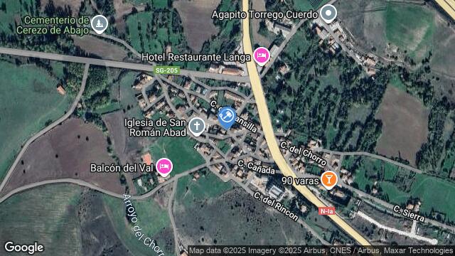 Ubicación de la subastas Subasta de finca rústica en CEREZO DE ABAJO