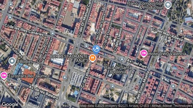 Ubicación de la subastas Subasta de garaje en VALÈNCIA