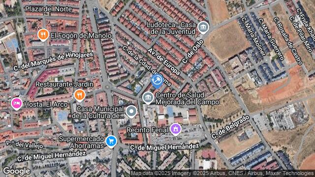 Ubicación de la subastas Subasta de vivienda en MEJORADA DEL CAMPO