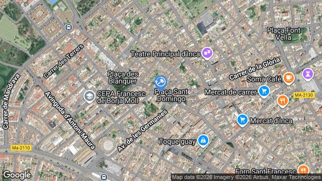 Ubicación de la subastas Subasta de cl biniamar ( inca) en INCA