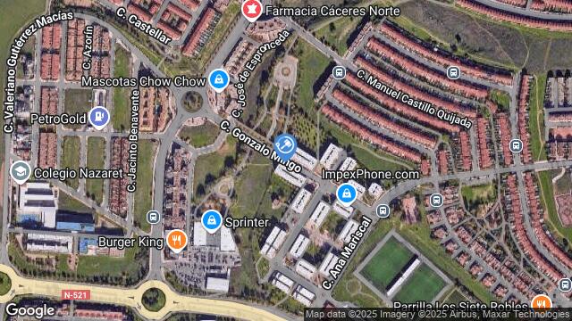 Ubicación de la subastas Subasta de local comercial en CACERES