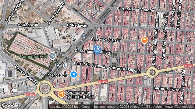 Ubicación de la subastas Subasta de vivienda en ELCHE