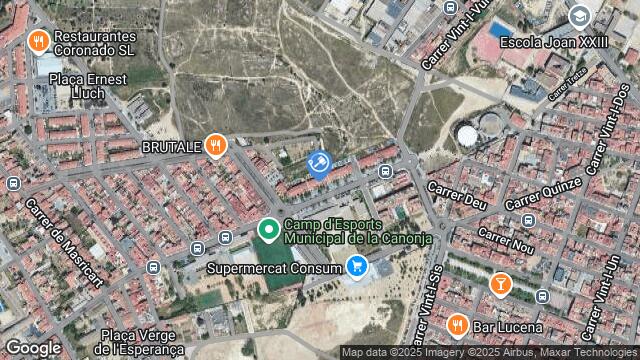 Ubicación de la subastas Subasta de vivienda en La Canonja