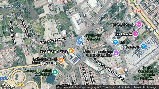 Ubicación de la subastas Subasta de garaje en MURCIA