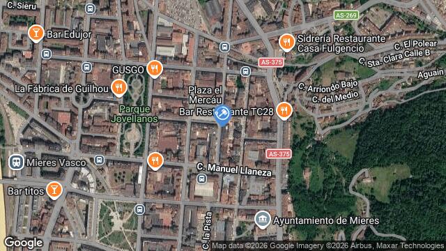 Ubicación de la subastas Subasta de garaje en Mieres