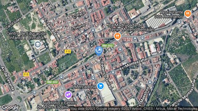 Ubicación de la subastas Subasta de finca 12038, seccion 6ª  ( beniajan) en Murcia