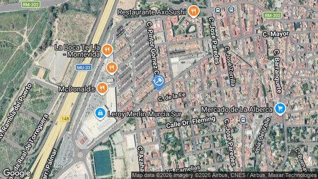 Ubicación de la subastas Subasta de garaje en Murcia