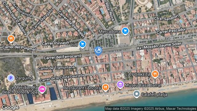 Ubicación de la subastas Subasta de garaje en CALAFELL