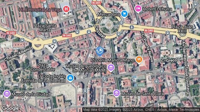 Ubicación de la subastas Subasta de garaje en Murcia