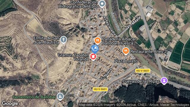 Ubicación de la subastas Subasta de planas  ( ballobar - huesca) en HUESCA