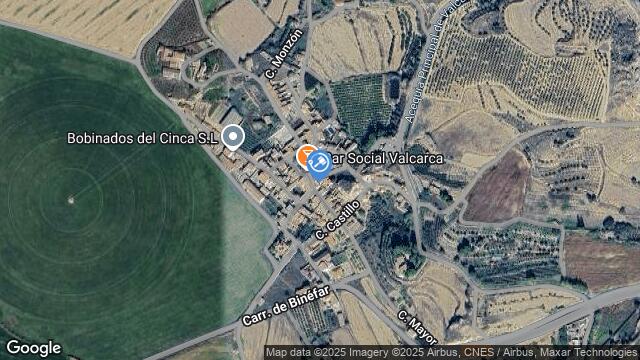 Ubicación de la subastas Subasta de solar en Binaced (Valcarca)
