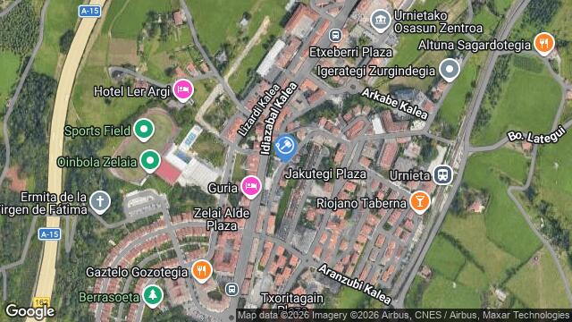 Ubicación de la subastas Subasta de trozo de terreno peÑascal  ( urnieta - guipuzcoa) en GUIPUZCOA