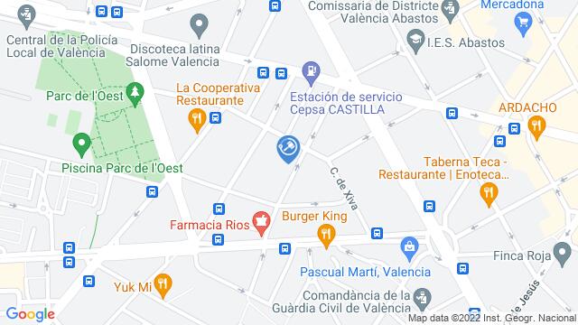 Ubicación de la subastas Subasta de local comercial en VALENCIA